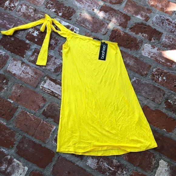 boohoo size 4 Talia 1 shoulder Floral Shift Dress - Picture 2 of 8